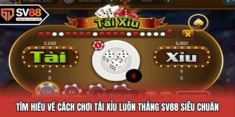Tìm hiểu về cách chơi tài xỉu luôn thắng SV88 siêu chuẩn